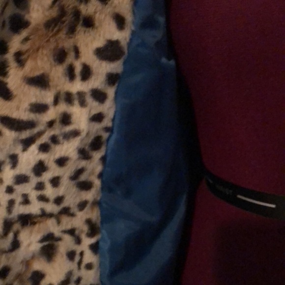 Lucky Brand leopard faux fur coat - Picture 7 of 9